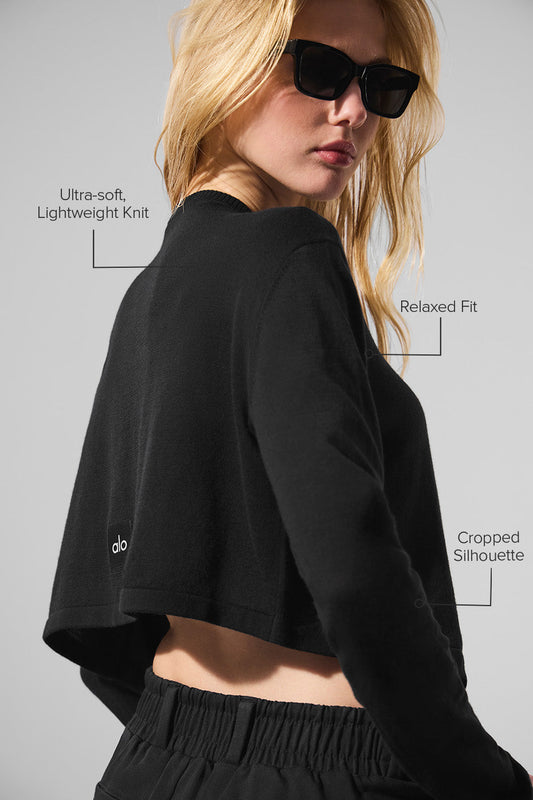 Supernatural Sweater Cardigan — Black
