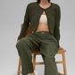 Supernatural Sweater Cardigan — Green Olive