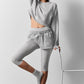 Cropped Sway Crew Neck Crew Sweatshirt — Athletic Heather Grey