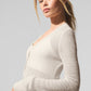 Sheer Cashmere Long Cardigan — Ivory
