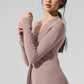 Sheer Cashmere Long Cardigan — Taupe