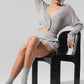 Sheer Cashmere Cropped Cardigan — Athletic Heather Grey
