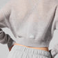 Sheer Cashmere Cropped Cardigan — Athletic Heather Grey