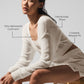 Sheer Cashmere Cropped Cardigan — Ivory