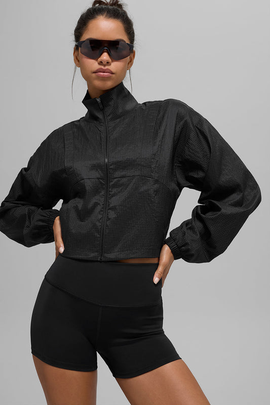 Game Time Full Zip Zip Jacket — Black