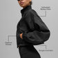 Game Time Full Zip Zip Jacket — Black