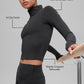 SculptSoft Precision Fit 1/4 Zip Long‑Sleeve — Black