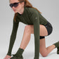 SculptSoft Precision Fit 1/4 Zip Long‑Sleeve — Green Olive
