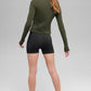 SculptSoft Precision Fit 1/4 Zip Long‑Sleeve — Green Olive