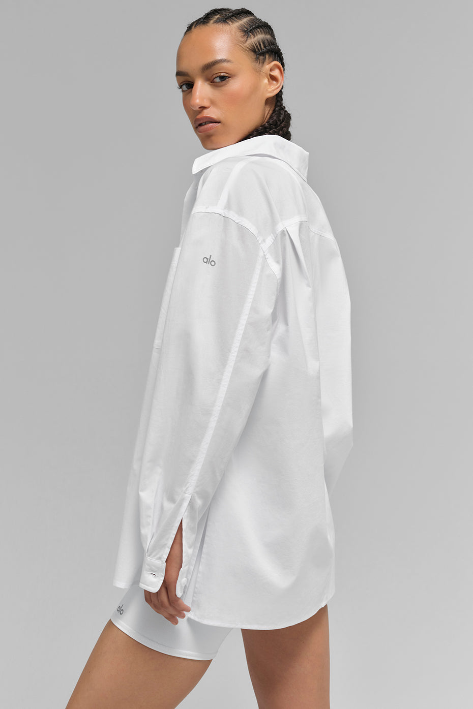 Cotton Real Deal Button Up Long‑Sleeve — White