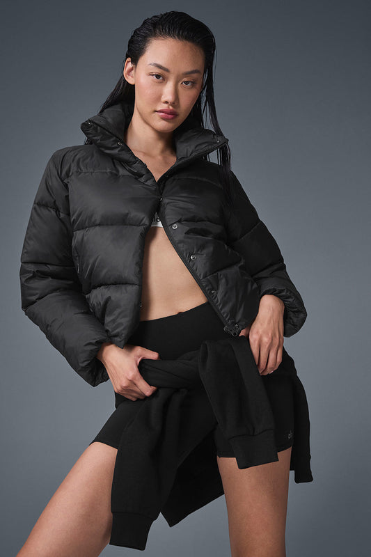 Gold Rush Puffer — Black