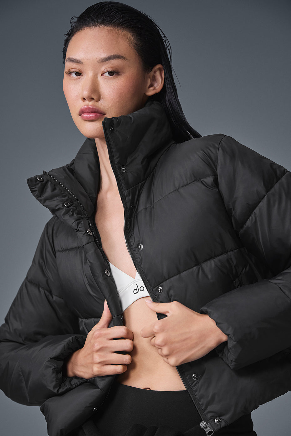 Gold Rush Puffer — Black