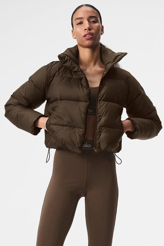 Gold Rush Puffer — Espresso