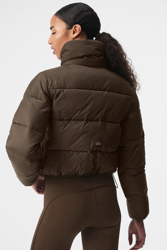 Gold Rush Puffer — Espresso