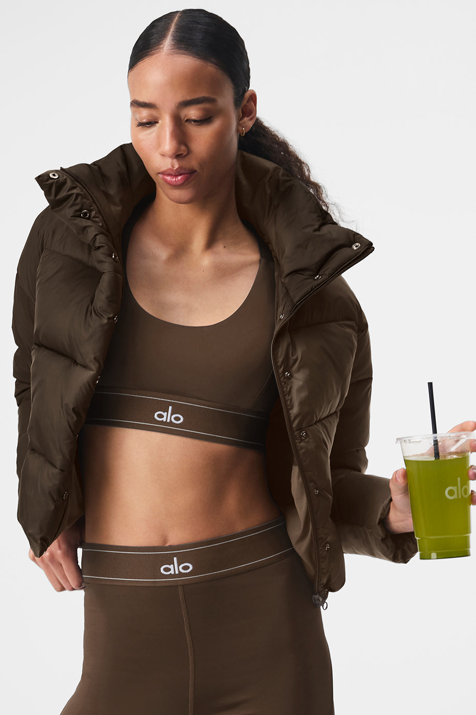 Gold Rush Puffer — Espresso