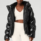 Stunner Puffer Zip Jacket — Black