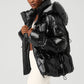 Stunner Puffer Zip Jacket — Black