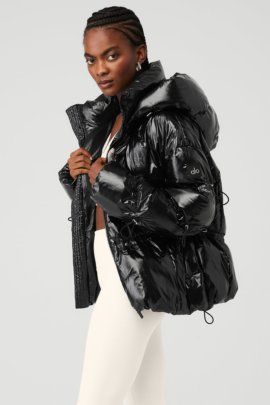 Stunner Puffer Zip Jacket — Black