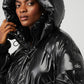 Stunner Puffer Zip Jacket — Black