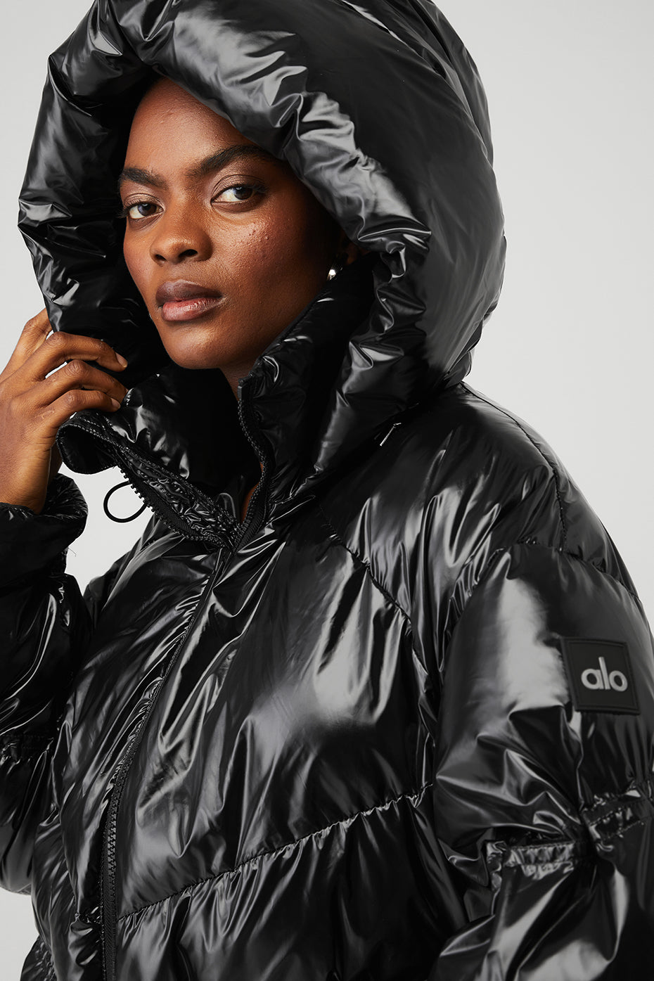 Stunner Puffer Zip Jacket — Black