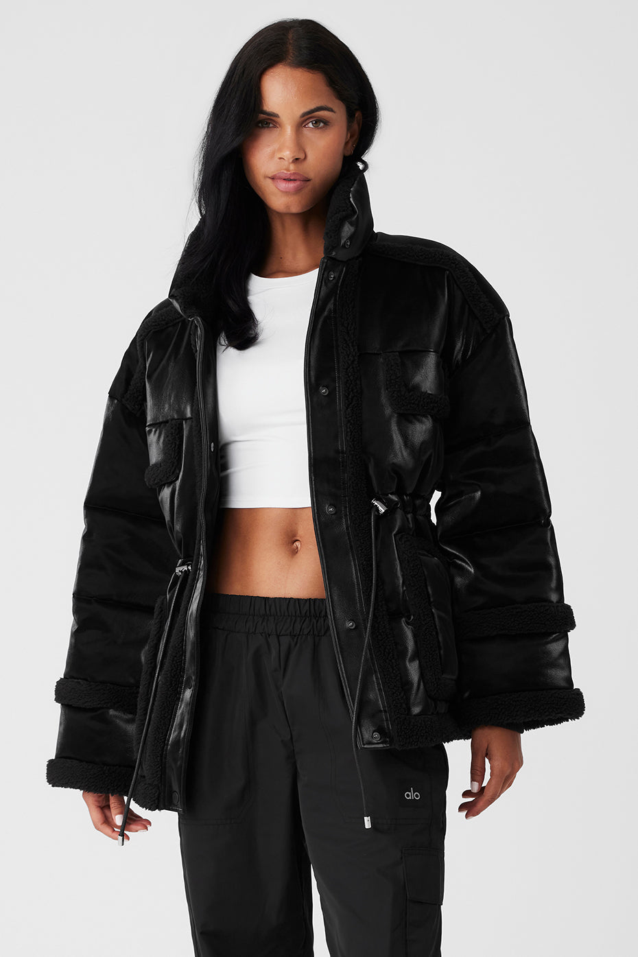 Ice Breaker Puffer Zip Jacket — Black