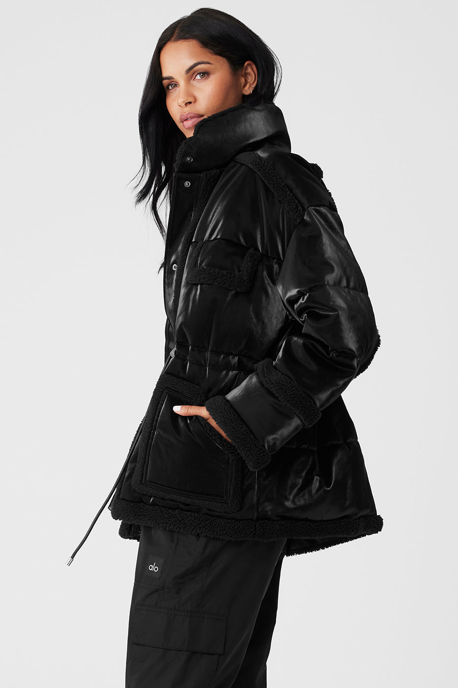 Ice Breaker Puffer Zip Jacket — Black