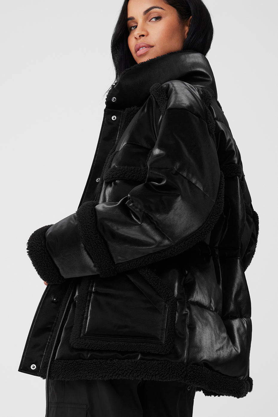 Ice Breaker Puffer Zip Jacket — Black