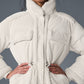 Ice Breaker Puffer Zip Jacket — Ivory