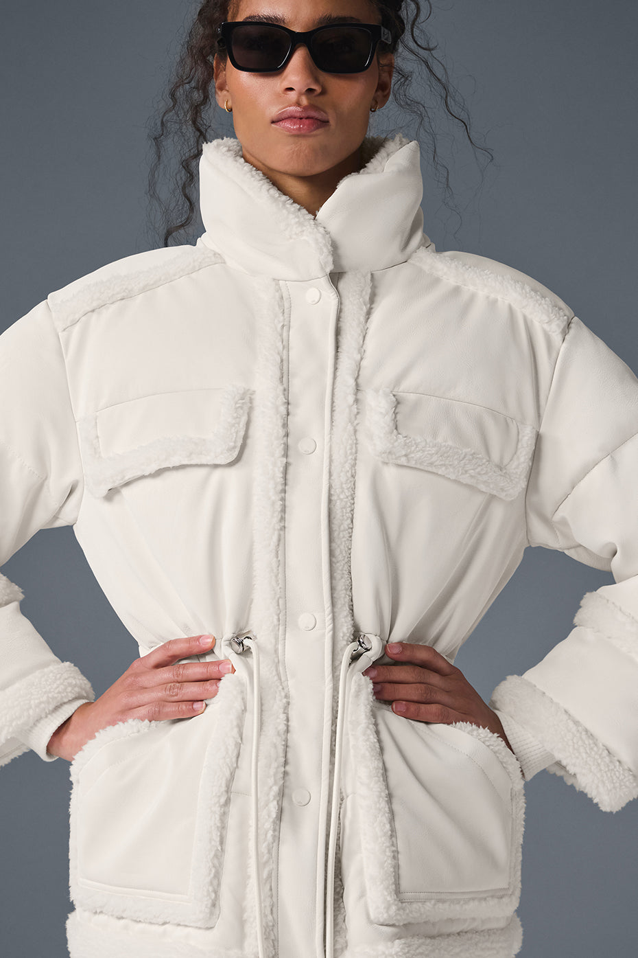 Ice Breaker Puffer Zip Jacket — Ivory