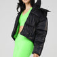 Pearlized Pristine Puffer — Black/Green Glow