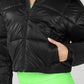 Pearlized Pristine Puffer — Black/Green Glow