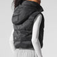Gold Rush Puffer Vest — Black