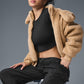 Foxy Sherpa Zip Jacket — Camel