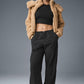 Foxy Sherpa Zip Jacket — Camel