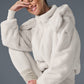 Faux Fur Foxy Zip Jacket — Ivory