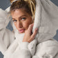 Faux Fur Foxy Zip Jacket — Ivory