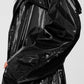 Metallic Break Line Trench — Black Metallic