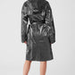Metallic Break Line Trench — Silver Metallic