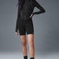 Airbrush Corset Full Zip Zip Jacket — Black