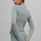 Airbrush Corset Full Zip Zip Jacket — Lunar Grey