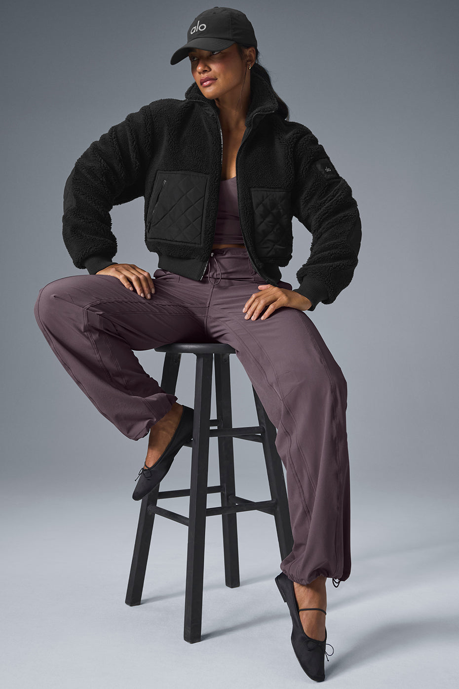 Sherpa Edge Bomber — Black