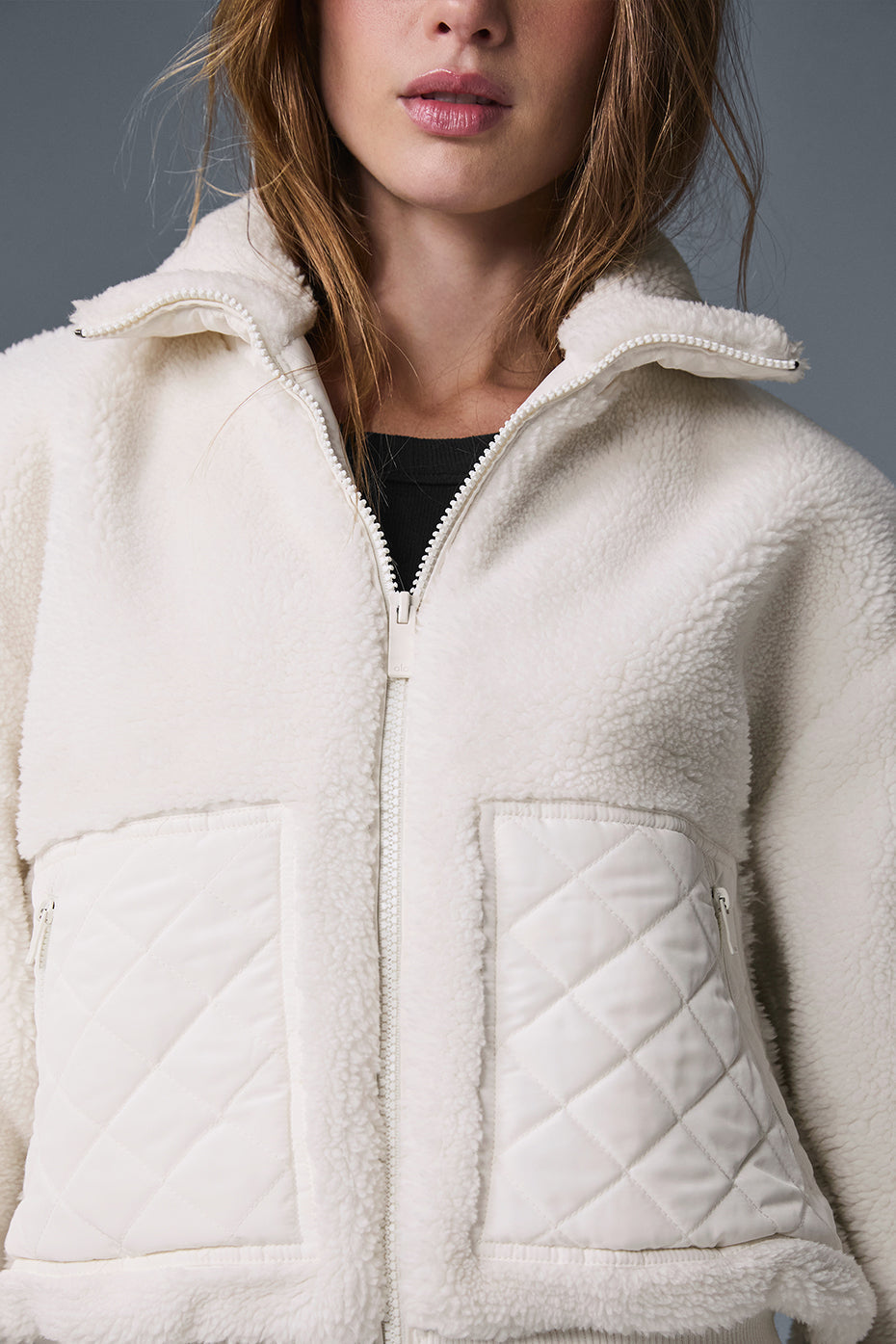 Sherpa Edge Bomber — Ivory