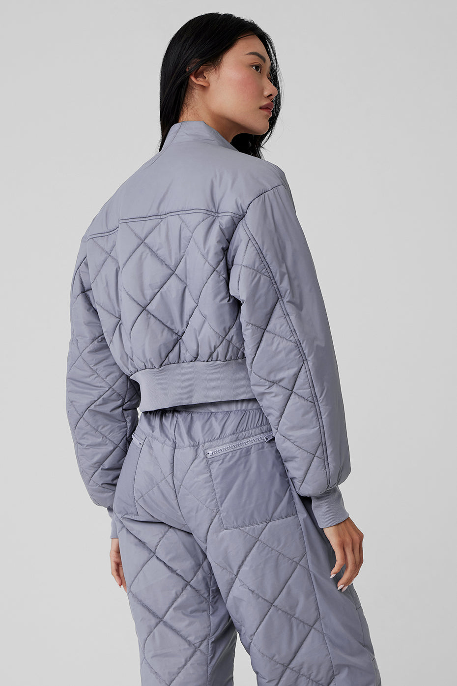 Snowrider Puffer Zip Jacket — Fog