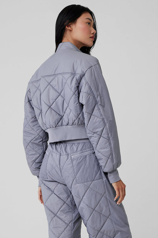 Snowrider Puffer Zip Jacket — Fog