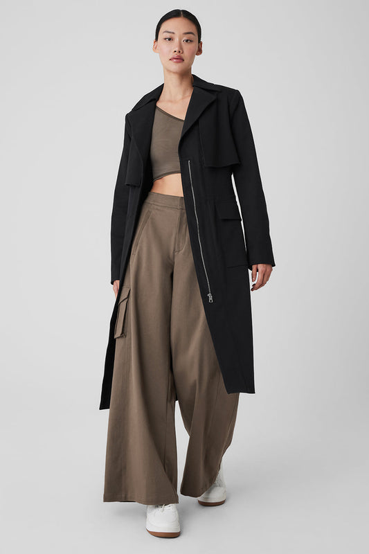 Formation Trench Coat — Black