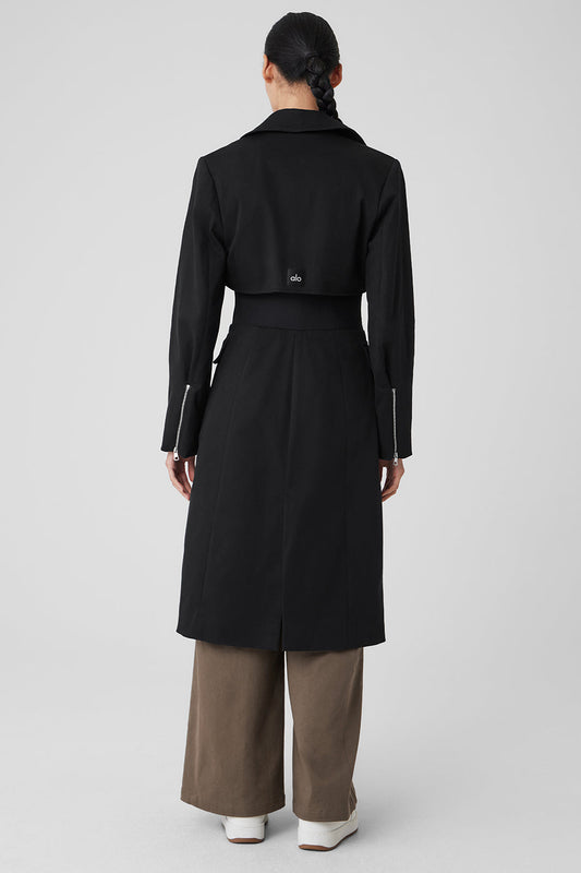 Formation Trench Coat — Black