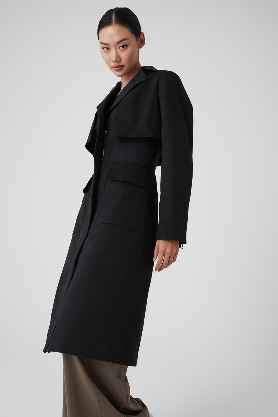 Formation Trench Coat — Black