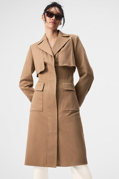 Formation Trench Coat — Toasted Almond
