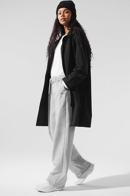 Rain Or Shine Long Coat — Black