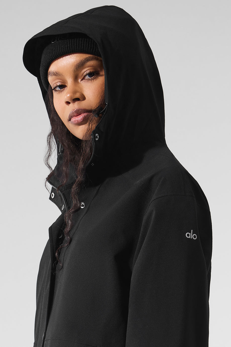 Rain Or Shine Long Coat — Black
